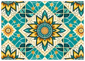 Tablou - Model turcoaz (70x50 cm)