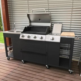Bucătărie de grădină luxoasă și spațioasă cu grătar pe gaz Avenberg TEXAS
