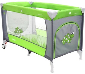 Patut pliabil cu 2 nivele Coto Baby Samba Plus Green