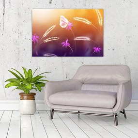 Tablou - Fluture roz (90x60 cm)