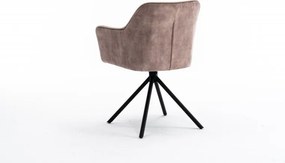 Set de 2 scaune pivotante Verona, sampanie