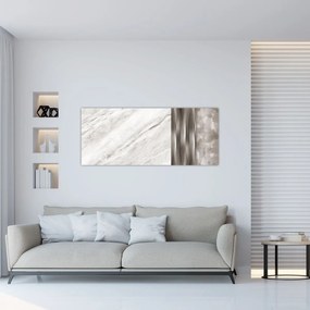 Tablou - Marmură cu linii argintii (120x50 cm)