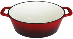 Oala fonta emailata tip roaster,  4 L 27.5x21x11 cm, pentru cuptor sau plita, potrivita pentru friptura, paine  Xanten Carl Schmidt Sohn 070052