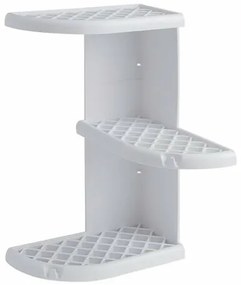 Raft de colț GEDY 8579 Oscar pentru duș 23 x 37,5x 23 cm, plastic ABS, alb