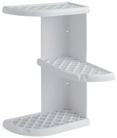 Raft de colț GEDY 8579 Oscar pentru duș 23 x 37,5x 23 cm, plastic ABS, alb