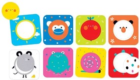 JOC EDUCATIV PENTRU COPII SI BEBELUSI, ON THE GO DISCOVERING CIRCLES, PRIMELE CARTONASE CU IMAGINI SI CERCURI, 16 PIESE - BANANA PANDA (BP49098)