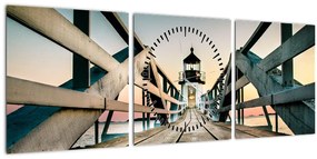 Tablou - pe dig (cu ceas) (90x30 cm)