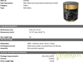 Masuta de cafea eleganta, design LUX Caron 112250 HZ