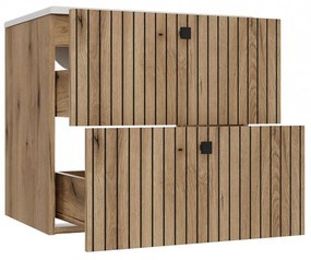 Dulap sub lavoar Terca 1 60 (stejar evoke) (cu lavoar). 1133036