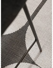 Covor pentru exterior și interior alb-negru rotund ø 160 cm Duet Bowen – NORTHRUGS