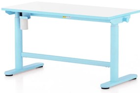 Masa reglabila in inaltime OfficeTech Kids, 100 x 50 cm, alb/albastru