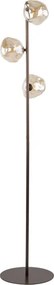 Brilagi - Lampă de podea VULCANO 3xG9/8W/230V bronz/bej fumuriu