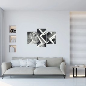 Tablou cu cuburi abstracte (90x60 cm)