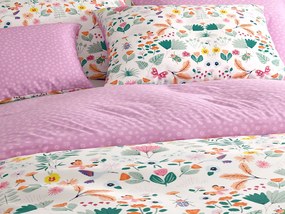 Lenjerie de pat din bumbac LUNETTA roz Dimensiune lenjerie de pat: 70 x 90 cm | 140 x 200 cm