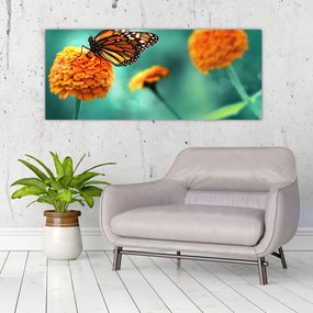 Tablou cu fluture (120x50 cm)