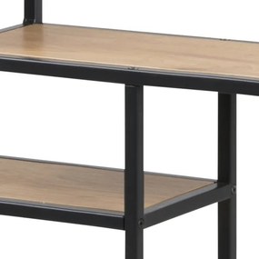 Poliță de perete SARON stejar/negru