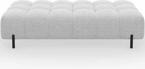 Taburet Tapitat cu Picioare Ferivo, 140x70x40 cm, alb bouclé – Royal 01