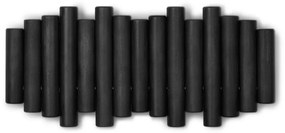 Cuier de perete negru din lemn masiv de pin Picket – Umbra