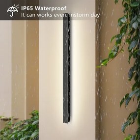 Brilagi - Aplica de perete pentru exterior LINEAR LED/22W/230V 4000K IP65 negru