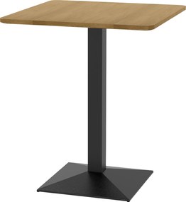 HOMCOM Masă de dining Masă pătrată de bucătărie pentru 2 persoane Masă de sufragerie cu aspect de lemn Bază din oțel 70 x 70 x 75 cm Maro închis | Aosom Romania