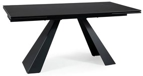Masa de bucaterie Salvadore II, 160 x 90 cm, neagra