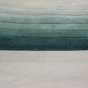 Covor albastru din lână 160x230 cm Puddle Ombre Wool – Flair Rugs
