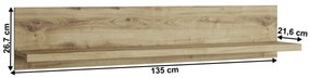 Raft DORSI 135, stejar Navarra