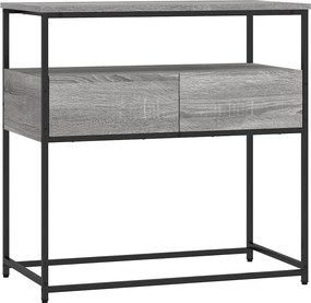 vidaXL Măsuță consolă, gri sonoma, 75x40x75 cm, lemn prelucrat