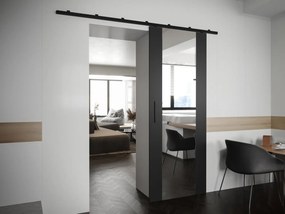 Uși culisante Kowesa 80 II (Negru) (cu oglindă). 1104672