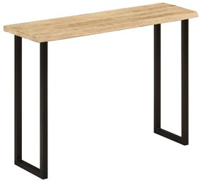 vidaXL Masă consolă, margini naturale, 105x33x76 cm, lemn masiv mango
