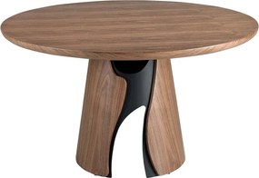 Masa rotunda design LUX Walnut 140cm
