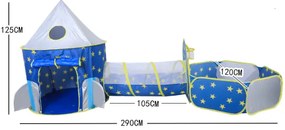 Cort de joaca 3 in 1, albastru