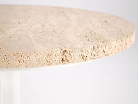 Măsuță Terazzo (travertin + alb). Promo -7%. 1092462