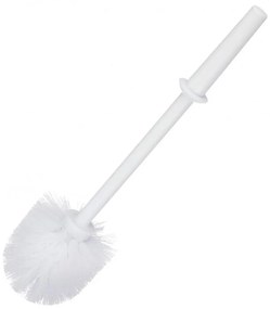 Perie pentru toaleta Brabantia ReNew 648989, 37,2 cm, Maner ergonomic, Alb
