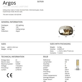 Lustra aplicata moderna design elegant 40cm ARGOS SV-507939
