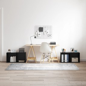 vidaXL Set comodă TV 2 pcs Stejar negru 72 x 35 x 36.5 cm