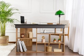 Birou cu aspect de lemn de pin 120x130 cm Vesper – Kalune Design