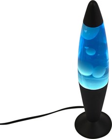 Lampă cu lavă albastră cu ceară albă, inclusiv LED - Molten Lava