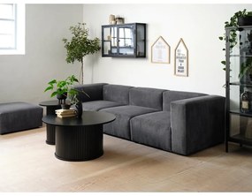 Măsuță de cafea neagră rotundă ø 90 cm Nola – Unique Furniture