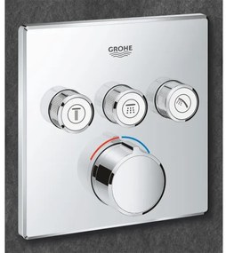 GROHE 29149000 - Placă de acoperire pentru baterie încastrată SMARTCONTROL 158 × 158 mm crom