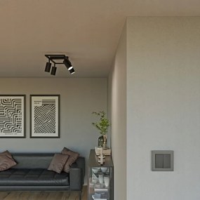 Spot 4x GU10/30W/230V, negru