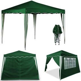 Deuba Foisor de gradina Capri 3x3 m - 2 pereti laterali - verde