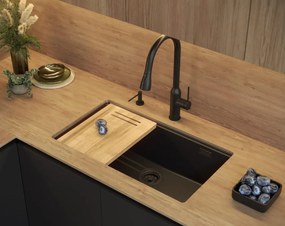 Chiuveta din granit Logan 110 negru