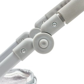 Baby Mix Cărucior pentru păpuși 2 în 1 Sophie roz - gri, 63,5 x 37 x 63,5 cm