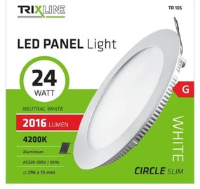 Lampă încastrată LED ROUND LED/24W/230V 4200K