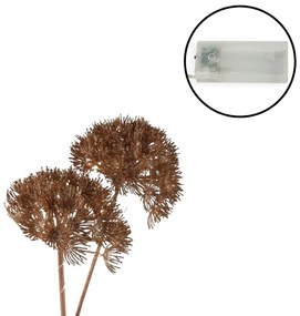 Ramura decorativa cu LED HERACLEUM 75 cm, cupru