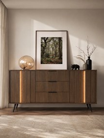 Comodă cu sertare Flaro 153 cm - stejar Dunin
