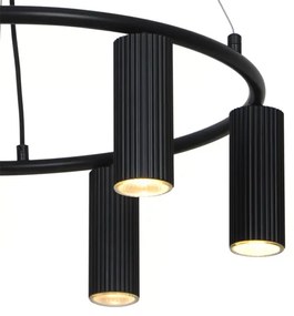 Nordlux - Lustră cu cablu VICO, 6 x GU10, 5W, 230V, negru