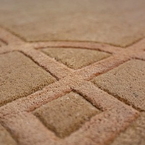 Covor teracotă țesut manual din lână 120x170 cm Gatsby – Flair Rugs