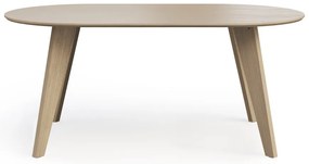 Masă de dining cu blat cu aspect de lemn de stejar 100x180 cm Lago – TemaHome